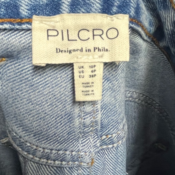 NEW Anthropologie Pilcro Maxi Denim Skirt Madi Front Slit Denim Skirt 6 Petite - Picture 6 of 9